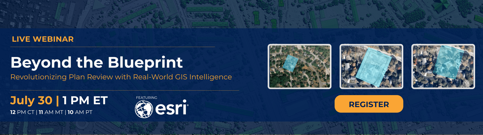 Esri GIS Webinar Banner