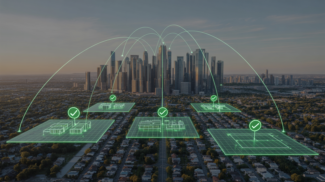 Urban/Digital Landscape Background Header